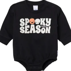 Baby Neutral Spooky Season Sweatshirt Bubble Romper