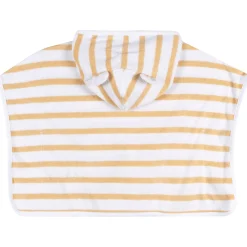 Baby Neutral Tan Stripe Hooded Swim Coverup