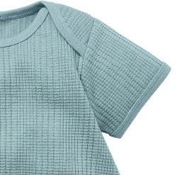 Baby Neutral Teal Dumpling Romper