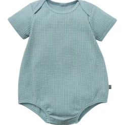 Baby Neutral Teal Dumpling Romper