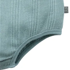 Baby Neutral Teal Dumpling Romper