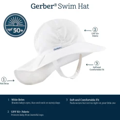 Baby Neutral UPF 50+ White Sun Hat