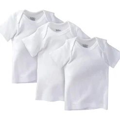 Baby 3-Pack Plain White Slip-On Shirt