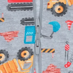 Baby & Toddler Boys Construction Trucks Buttery Soft Viscose Made from Eucalyptus Snug Fit Footed Pajamas