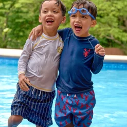 Baby & Toddler Boys UPF 50+ Lobster Rash Guard