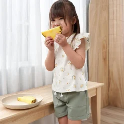 Baby & Toddler Girls Olive Stretch Twill Shorts