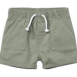 Baby & Toddler Girls Olive Stretch Twill Shorts
