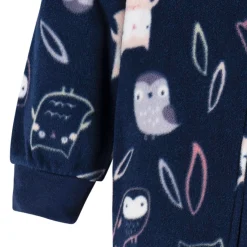 Baby & Toddler Girls Owls Footed Fleece Pajamas
