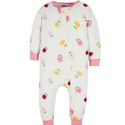 Baby & Toddler Girls 3-Pack Floral Fox Snug Fit Footless Pajamas