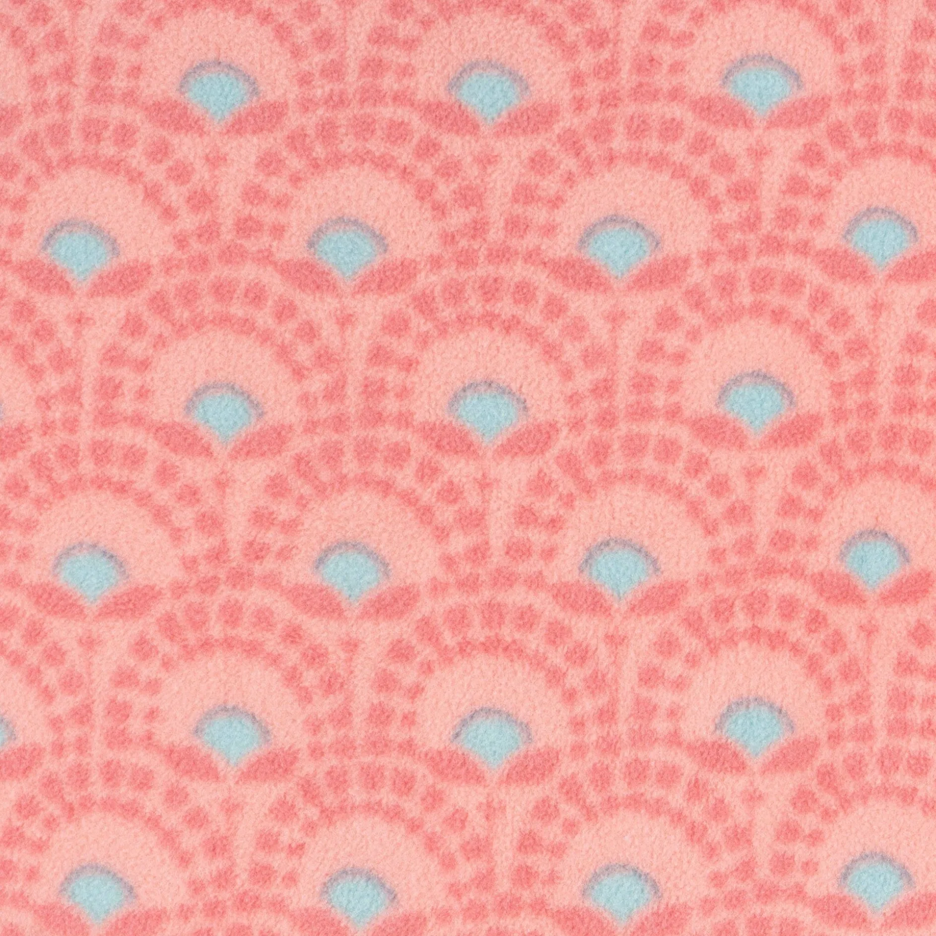 Baby & Toddler Girls Pink Geometric Footed Fleece Pajamas