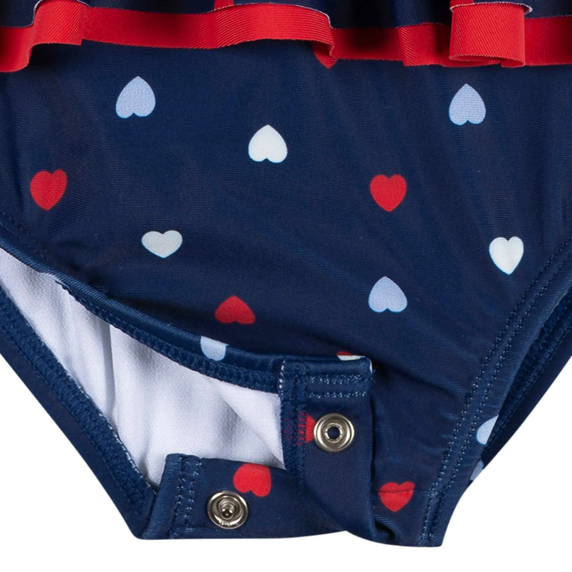 Baby & Toddler Girls UPF 50+ Americana Hearts One-Piece Swimsuit