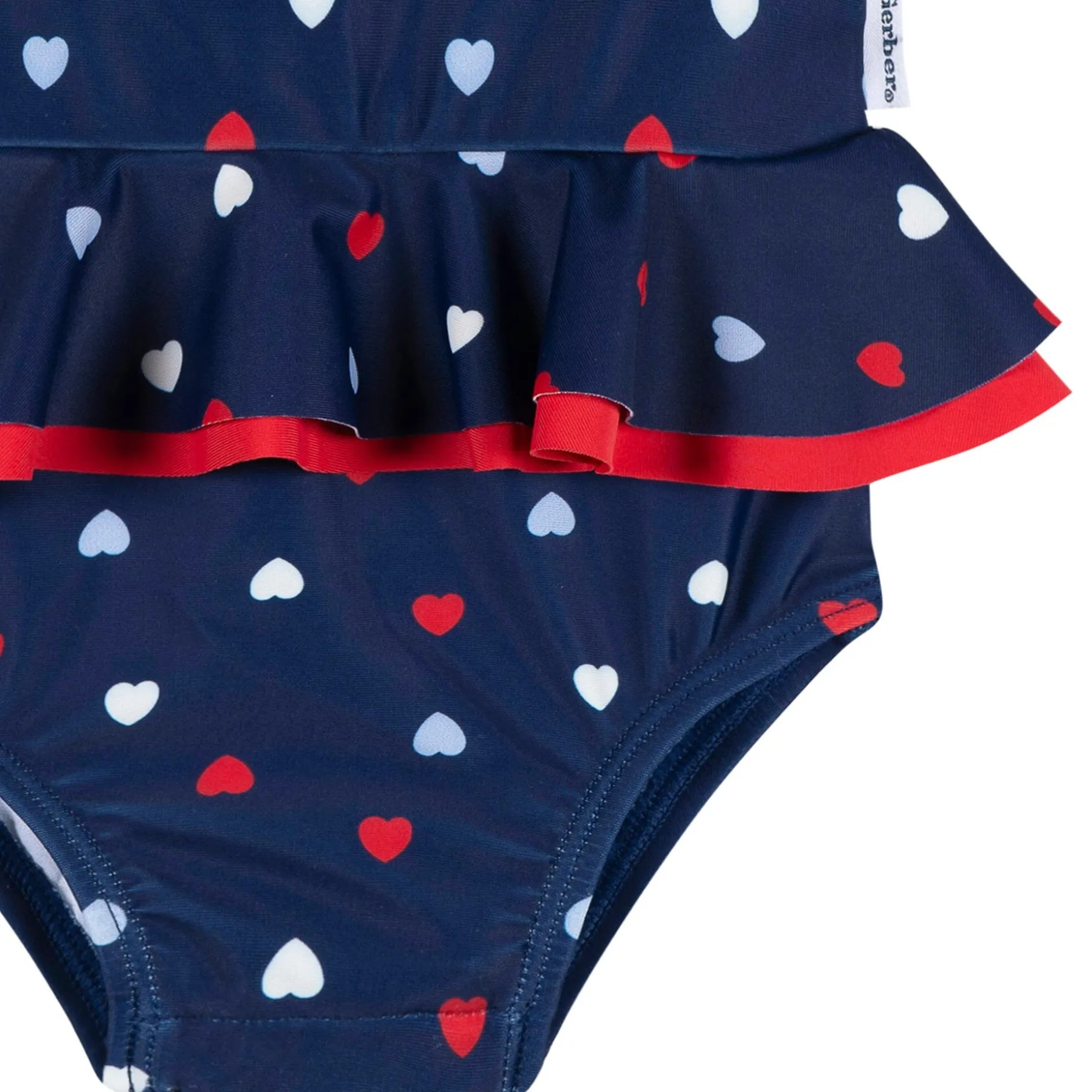 Baby & Toddler Girls UPF 50+ Americana Hearts One-Piece Swimsuit
