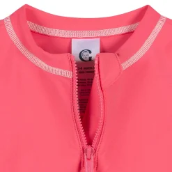 Baby & Toddler Girls UPF 50+ Pink Half Zip Rash Guard