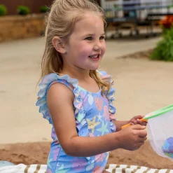 Baby & Toddler Girls UPF 50+ Seashells One-Piece Swimsuit