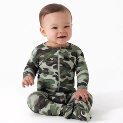 Baby & Toddler Hide & Seek Camo Buttery Soft Viscose Made from Eucalyptus Snug Fit Footed Pajamas