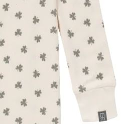 Baby & Toddler Neutral Beige Shamrock Snug Fitting Footless Hacci Pajamas