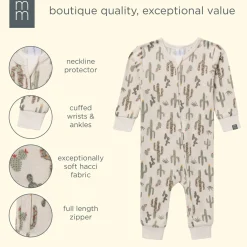 Baby & Toddler Neutral Christmas Cactus Snug Fit Footless Pajamas