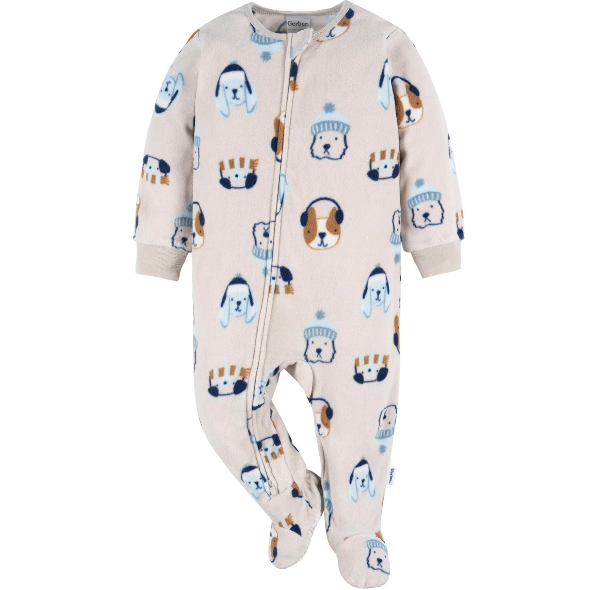 Baby & Toddler Neutral Dogs Footed Fleece Pajamas