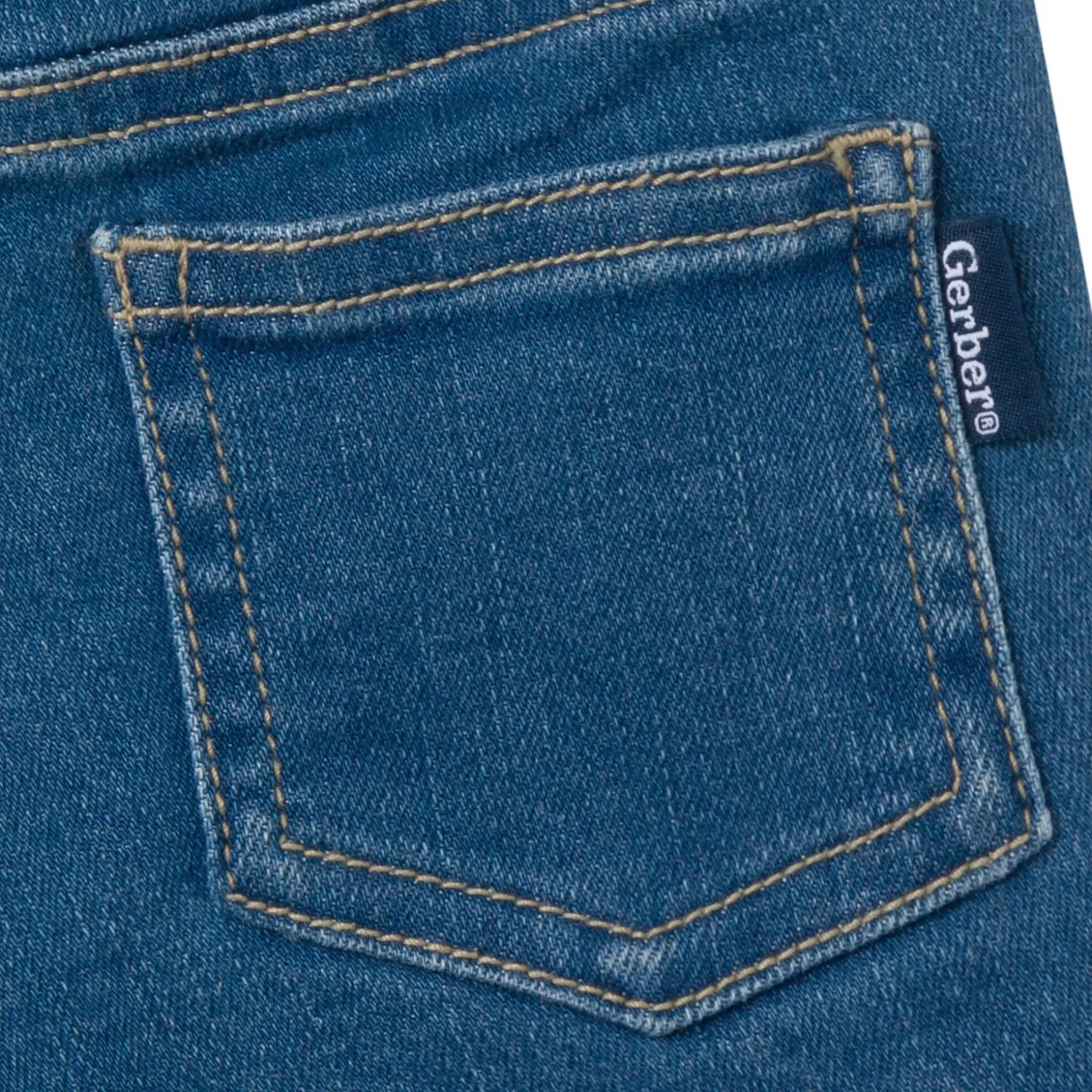 Baby & Toddler Neutral Light Wash Denim Shorts