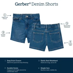 Baby & Toddler Neutral Light Wash Denim Shorts