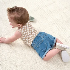 Baby & Toddler Neutral Light Wash Cuffed Denim Shorts