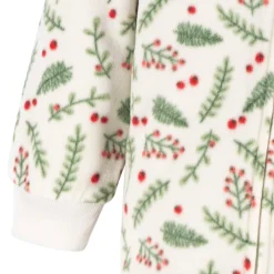 Baby & Toddler Neutral Mistletoe Footed Fleece Pajamas