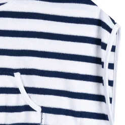 Baby & Toddler Neutral Navy Stripe Hooded Swim Coverup