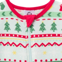 Baby & Toddler Neutral Oh What Fun Fair Isle Hacci Snug Fit Footed Pajamas
