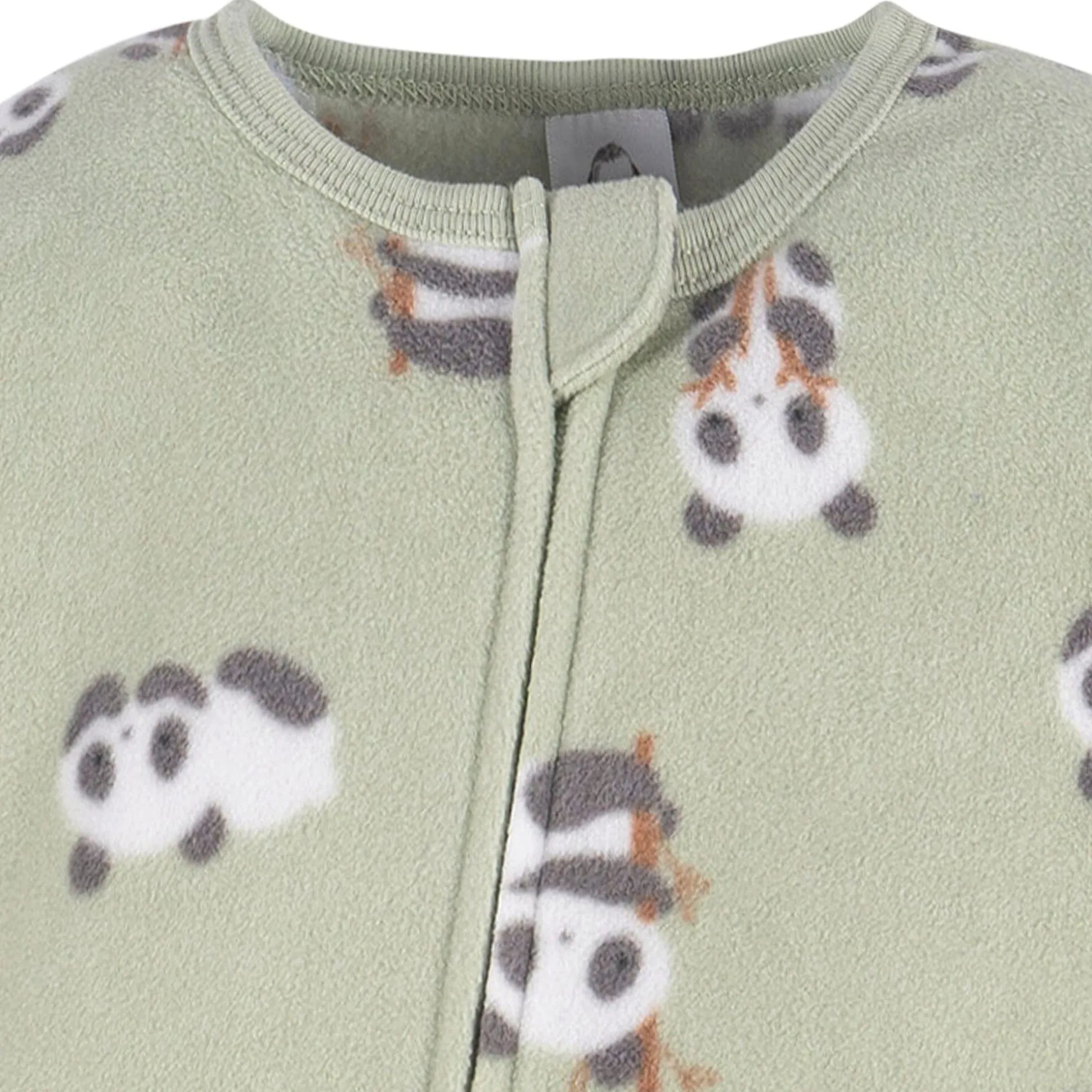Baby & Toddler Neutral Pandas Footed Fleece Pajamas