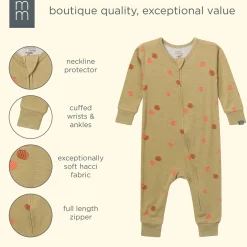 Baby & Toddler Neutral Pumpkin Patch Viscose Snug Fit Footless Pajamas