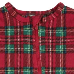 Baby & Toddler Neutral Stewart Plaid Hacci Snug Fit Footed Pajamas