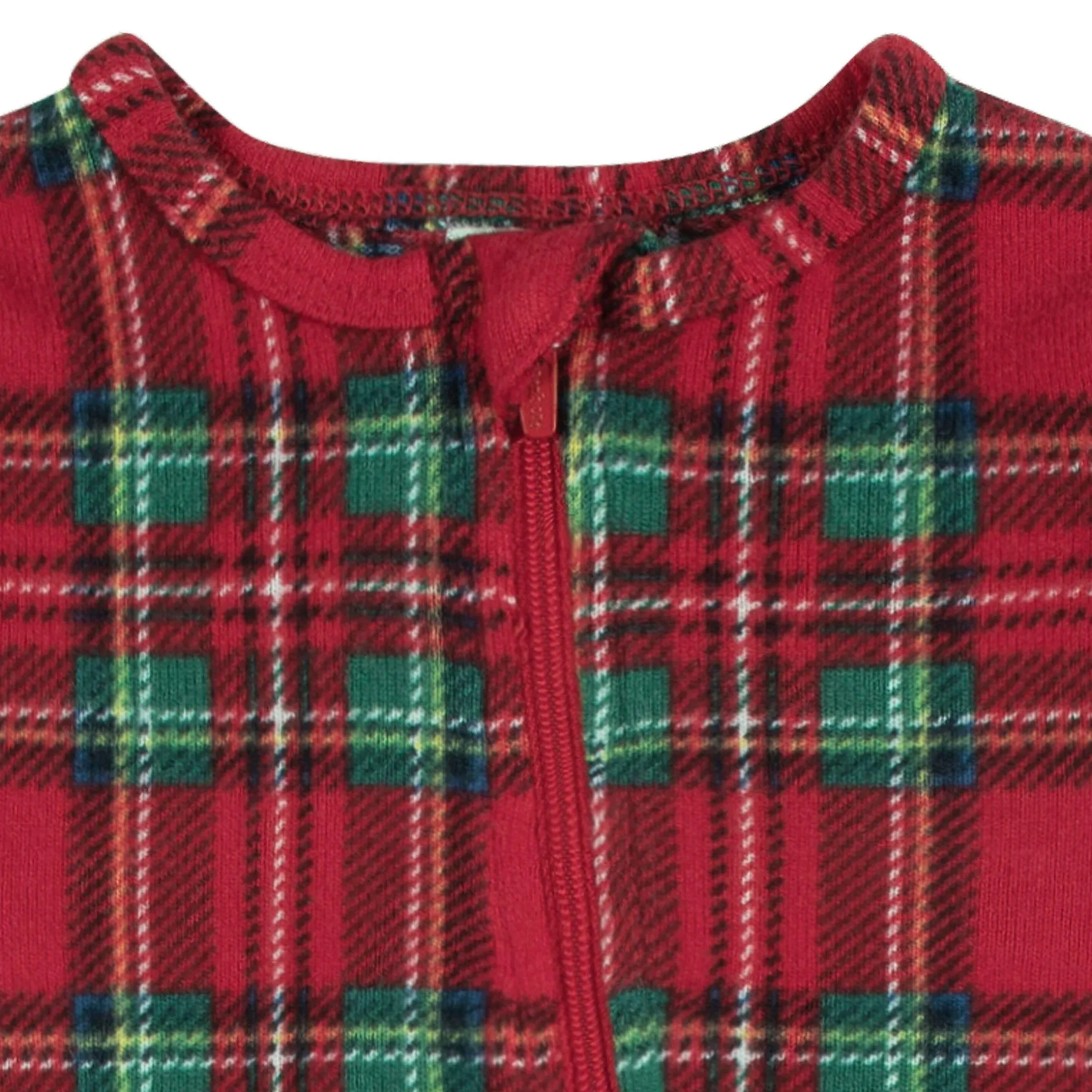 Baby & Toddler Neutral Stewart Plaid Hacci Snug Fit Footed Pajamas