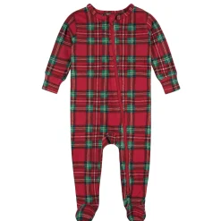 Baby & Toddler Neutral Stewart Plaid Hacci Snug Fit Footed Pajamas