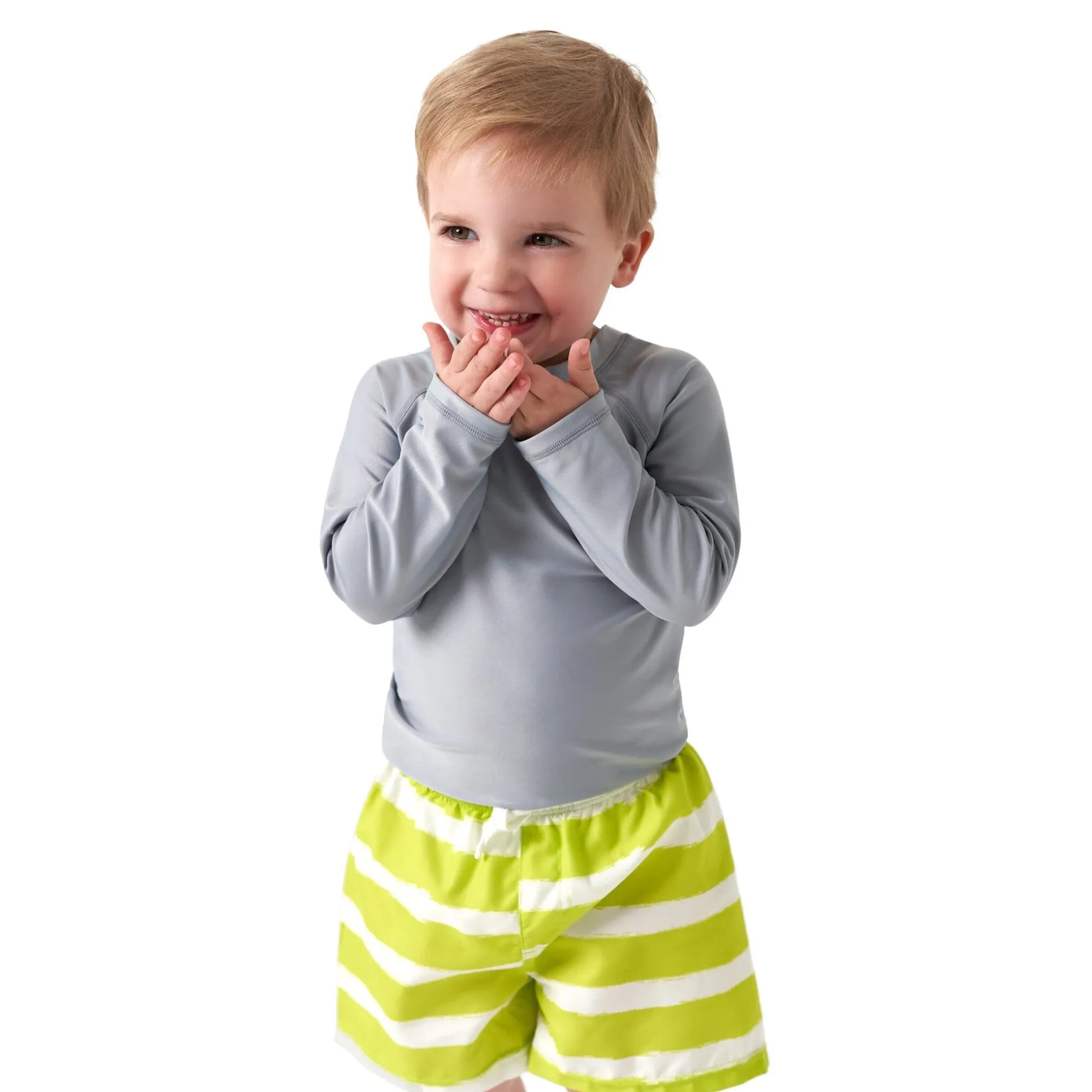 Baby & Toddler Neutral UPF 50+ Grey Rash Guard