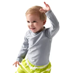 Baby & Toddler Neutral UPF 50+ Grey Rash Guard