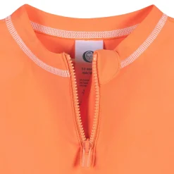 Baby & Toddler Neutral UPF 50+ Melon Orange Half Zip Rash Guard