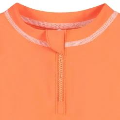 Baby & Toddler Neutral UPF 50+ Melon Orange Half Zip Rash Guard