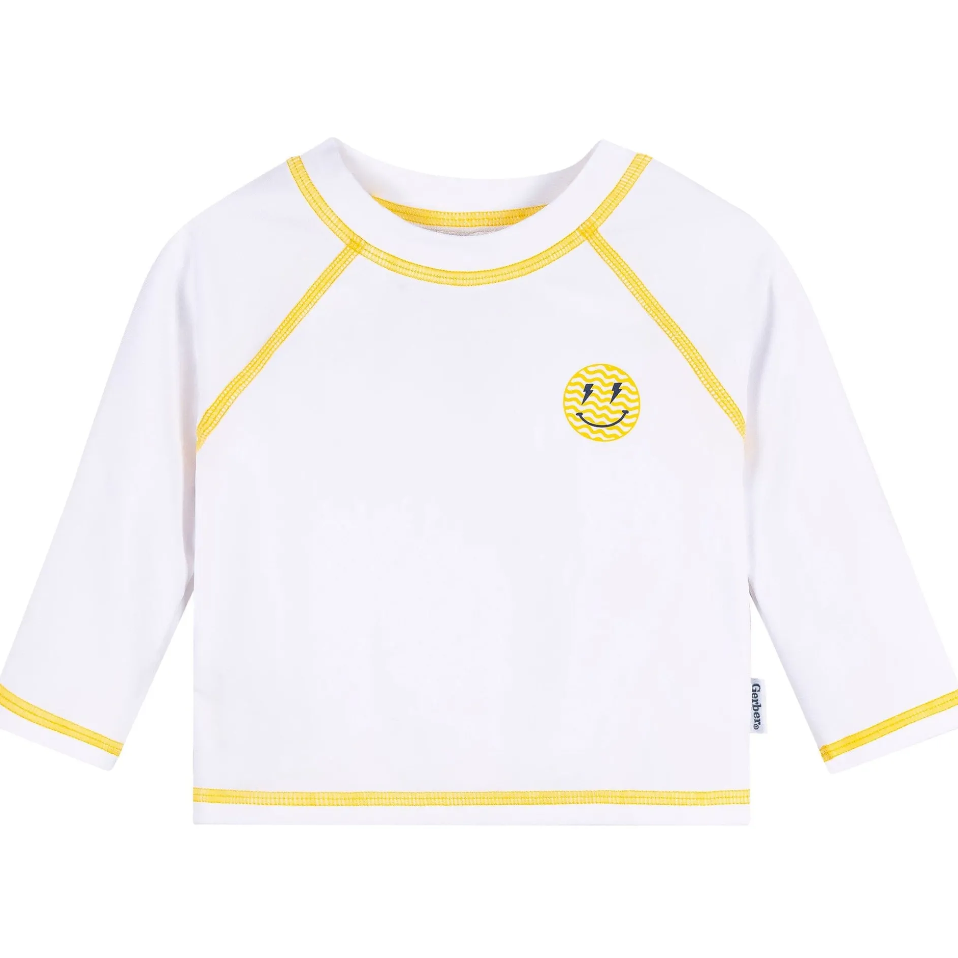 Baby & Toddler Neutral UPF 50+ Smiley Face Rash Guard