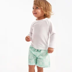 Baby & Toddler Neutral UPF 50+ White Rash Guard
