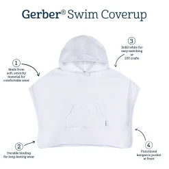 Baby & Toddler Neutral White Hooded Swim Coverup