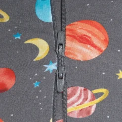 Baby & Toddler Outer Space Buttery Soft Viscose Made from Eucalyptus Snug Fit Footed Pajamas