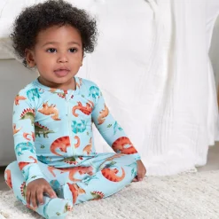 Baby & Toddler Snugosaurous Buttery Soft Viscose Made from Eucalyptus Snug Fit Footed Pajamas