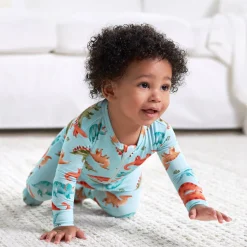 Baby & Toddler Snugosaurous Buttery Soft Viscose Made from Eucalyptus Snug Fit Footed Pajamas