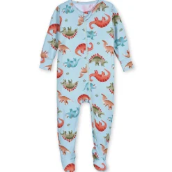 Baby & Toddler Snugosaurous Buttery Soft Viscose Made from Eucalyptus Snug Fit Footed Pajamas