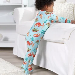 Baby & Toddler Snugosaurous Buttery Soft Viscose Made from Eucalyptus Snug Fit Footed Pajamas