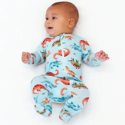 Baby & Toddler Snugosaurous Buttery Soft Viscose Made from Eucalyptus Snug Fit Footed Pajamas