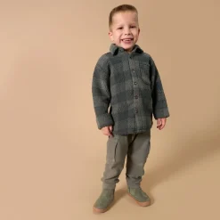 Boys Dark Green Cargo Pocket Sweatpants