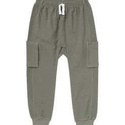 Boys Dark Green Cargo Pocket Sweatpants