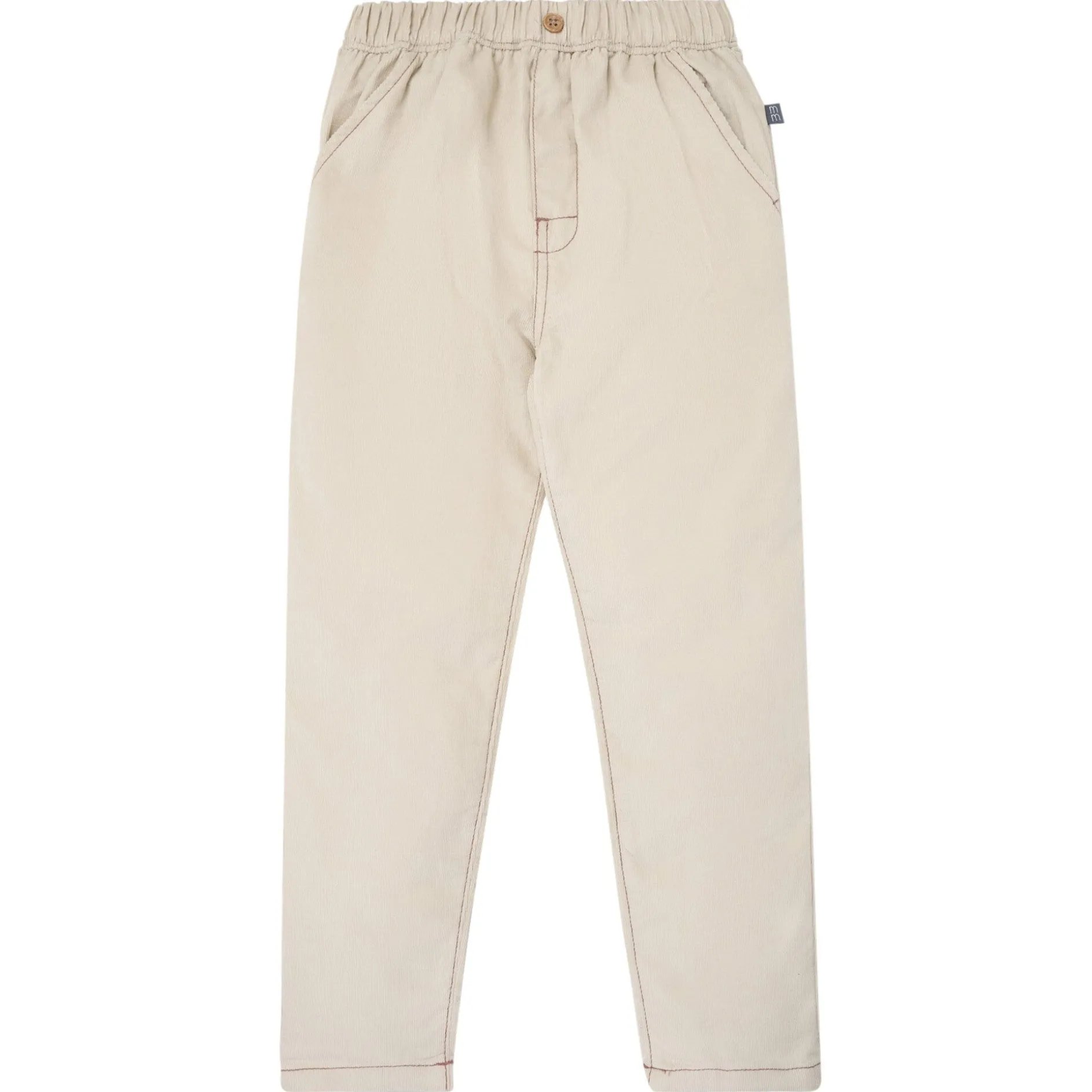 Boys Oyster Gray Corduroy Pants