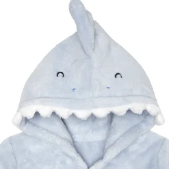 Embroidered Baby Boys Shark Robe